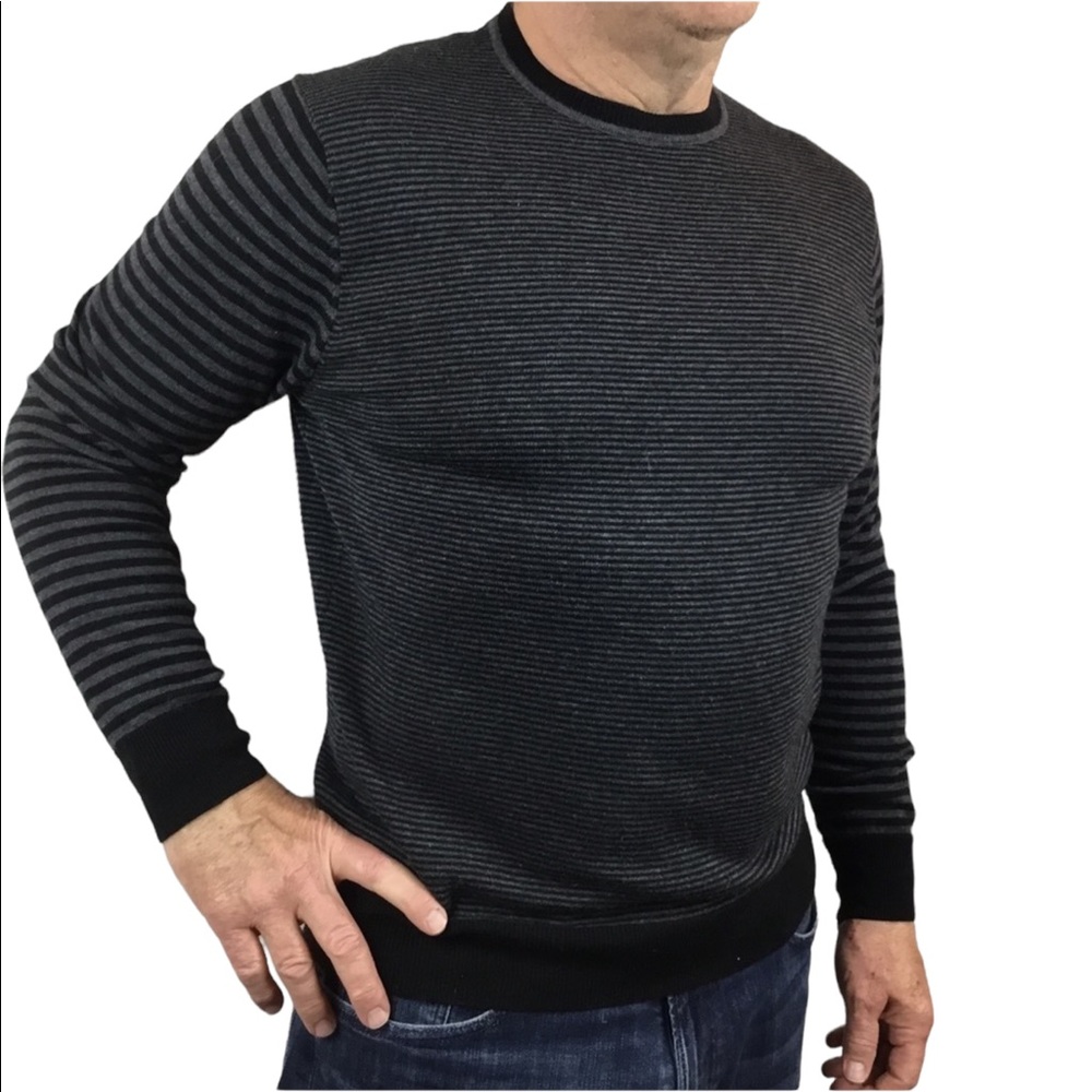 Thomas Parker New York Wool Black/Gray Sweater